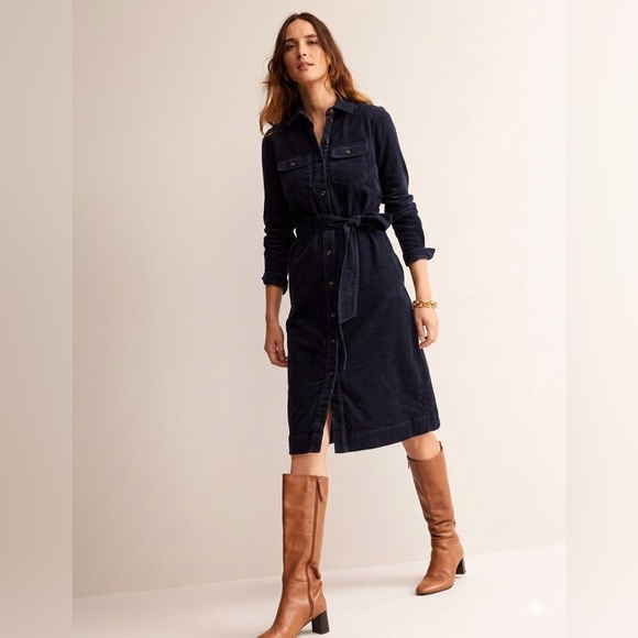 Boden Dresses & Skirts - Boden Eloise Corduroy Midi Shirt Dress